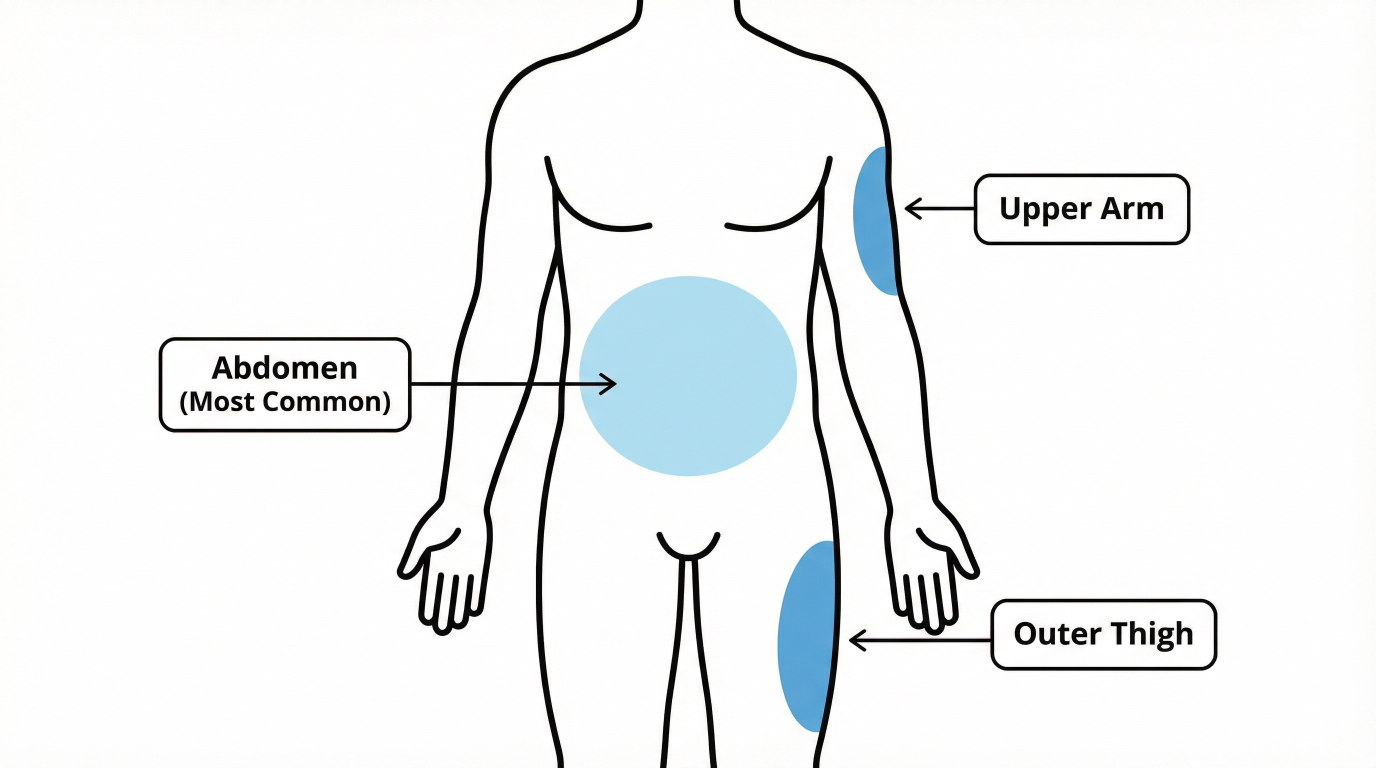 Места за подкожна инжекция