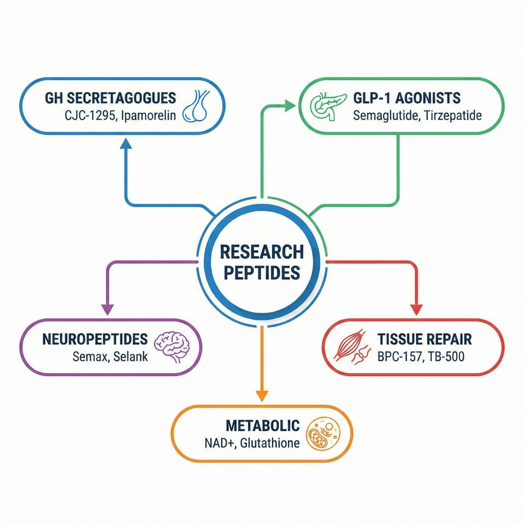 Категории изследователски пептиди